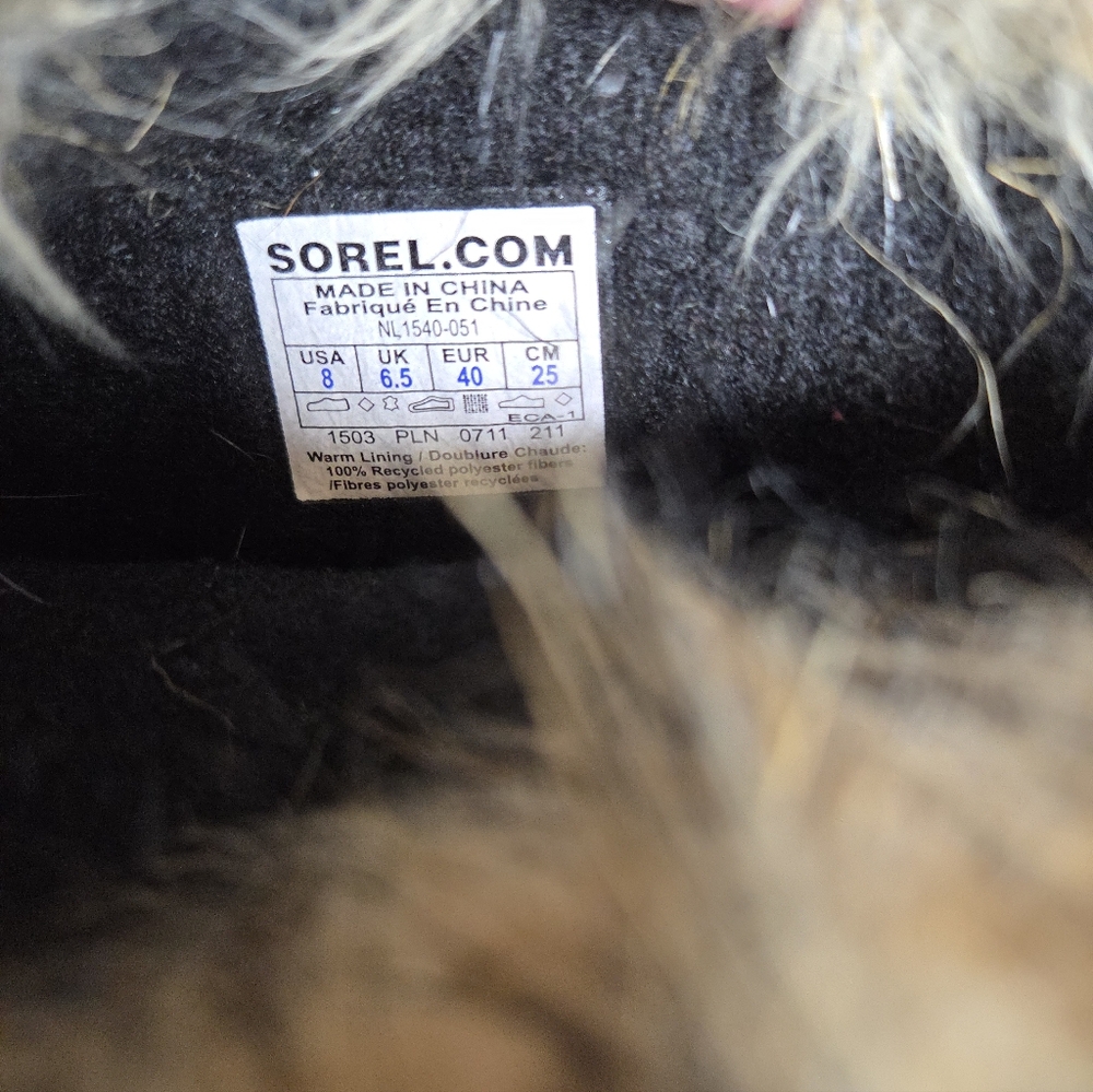 Sorel Joan Of Arctic Women's Brown Suede Waterproof Winter Boots Size 8 - Picture 6 of 7